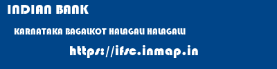 INDIAN BANK  KARNATAKA BAGALKOT HALAGALI HALAGALLI  ifsc code